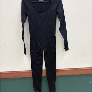 Black Women's Jumpsuit(with tummy control panel)